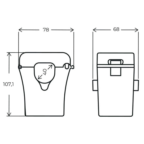 SL4219510500 - Delbar strømtrafo STP40 500A 5A Ø40mm - Dimensions